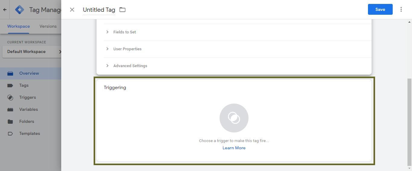 Google Tag Manager >> Tag Configuration >> GA4 'Measurement ID' >> Triggering