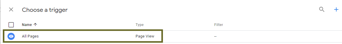 Google Tag Manager >> Tag Configuration >> GA4 'Measurement ID' >> Triggering >> All Pages >> Choose a trigger